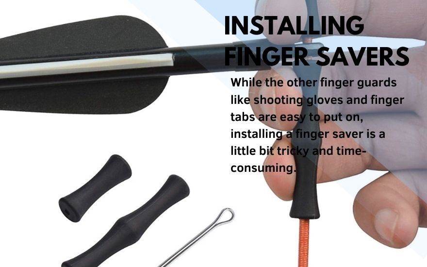Installing a finger saver